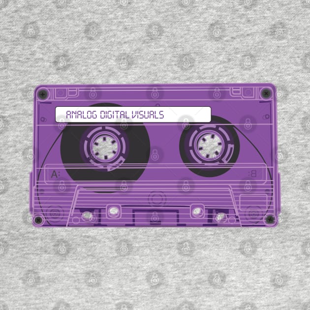 Cassette Tape (Royal Purple Colorway) Analog / Music by Analog Digital Visuals